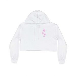 buy Rose Crop Hoodie White online