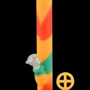 Buy Durable Silicone Straight Tube Bong with Glass Bowl online