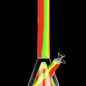 Buy Showerhead Pyramid Perc Striped Silicone & Glass Water Pipe online
