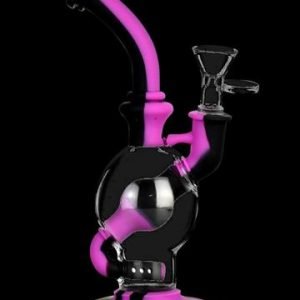 Buy Silicone & Glass Dual Chamber Water Pipe online