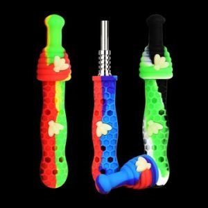 Buy Silicone UV Honeybee Vapor Straw with Cap online