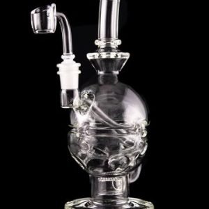 Buy -The Interceptor- Faberge Egg Passthrough Dab Rig with Quartz Banger online