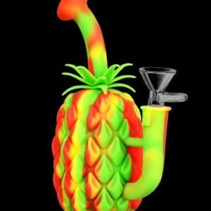 Buy The Pineapple Bong - Silicone Water Pipe with Glass Bowl online